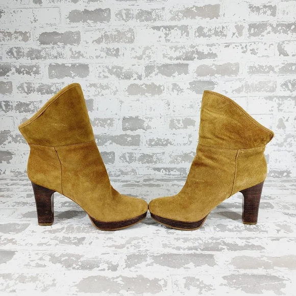 Ugg Dandelion Chestnut Brown Suede Winter Ankle Boots V406 - Picture 5 of 10